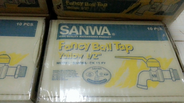 ขายลดล้างสต๊อก ก็อกน้ำแฟนซี SanWa"1/2" ขายลดล้างสต๊อก ก็อกน้ำแฟนซี SanWa"1/2"
