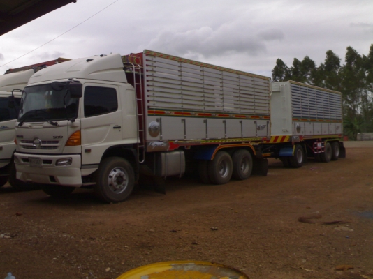 ขาย HINO 344 SIRIE 500 ปี 51 แม่ลูกดั๊มเกษตร อู่ สมศักดิ์ ลูก3เพลาแท้ 7ม.