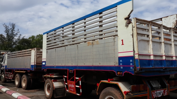 ขายด่วนHINO FM3Mสองเพลาดั้มแม่ลูกสภาพพร้อมใช้เอกสารชุดโอนพร้อมรีบจอง โทร0843923995