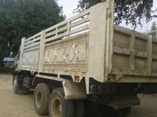 ขายรถบรรทุกสิบล้อดั๊มพ์ Mitsubishi Turbo TF แท้ๆ  ซีเรียส 2,2xx ยางดี แอร์ ทะเบียนพร้อม