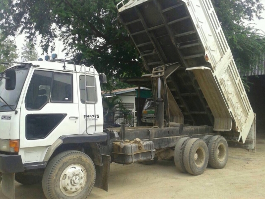 ขายรถบรรทุกสิบล้อดั๊มพ์ Mitsubishi Turbo TF แท้ๆ  ซีเรียส 2,2xx ยางดี แอร์ ทะเบียนพร้อม