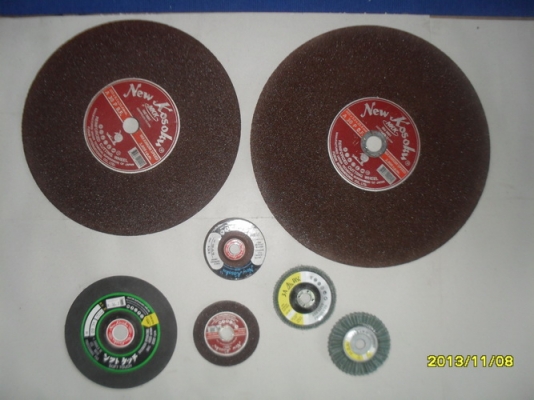 ใบตัดเหล็ก ไฟเบอร์ขนาด 4"- 16", ใบขัดกระดาษทราย