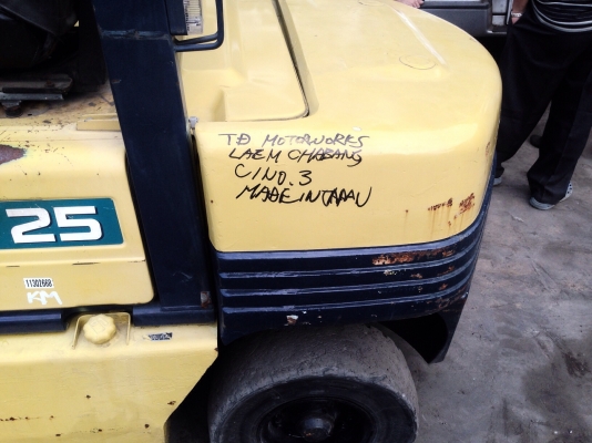 ***ส่งรถลูกค้าโคราช*** KOMATSU FD25-11 เสา3เมตร ***ส่งรถลูกค้าโคราช*** KOMATSU FD25-11 เสา3เมตร