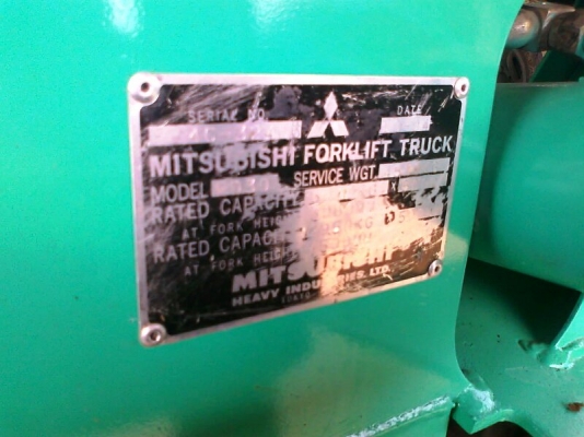 รถฟอร์คลิฟต์ MITSUBISHI FD30 เครื่องดีเซล แบบ 3 ตัน งาสูง 4 เมตร