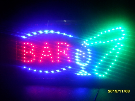 ป้าย LED โฆษณาต่างๆ เช่น กว๋ยเตี๋ยว ข้าวมันไก่ BAR ส้มตำ ไก่ย่าง อาหารตามสั่ง สั่งทำได้ พร้อมขายส่งหลอด LED ขนาดต่าง