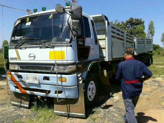 ขายรถบรรทุกพ่วง18ล้อ ดั้มแม่ลูก HINO FM2K  260แรง กระบะสามมิตร ปี46 เครื่องดี คัสชีส์สวย สภาพพร้อมใช้งานครับ