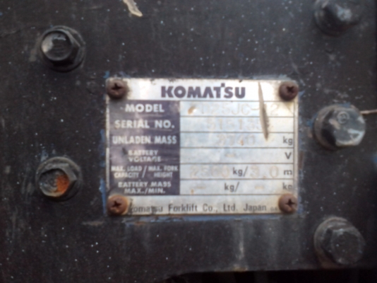ขายรถโฟคลิฟต์KOMATSUขนาด2.5ตันถูกๆตามสภาพ ขายรถโฟคลิฟต์KOMATSUขนาด2.5ตันถูกๆตามสภาพ