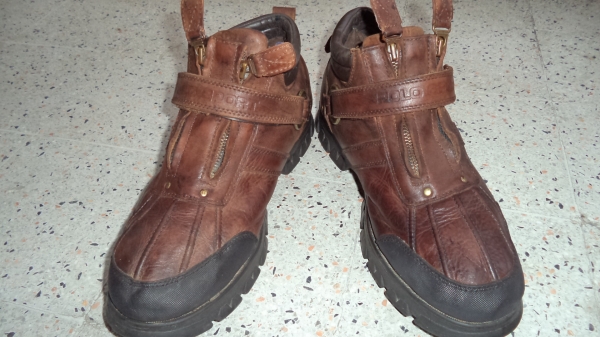 POLO SPORT BOOTS mens SZ 12 brown