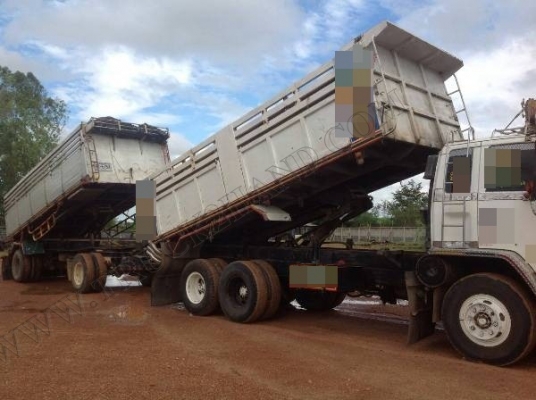 รถบรรทุก ISUZU ROCKY ดั้มพ์แม่-ลูก เครื่องเดวู 260 แรง เกียริ์อีตั้น 8 เกียริ์ รถบรรทุก ISUZU ROCKY ดั้มพ์แม่-ลูก เครื่องเดวู 260 แรง เกียริ์อีตั้น 8 เกียริ์