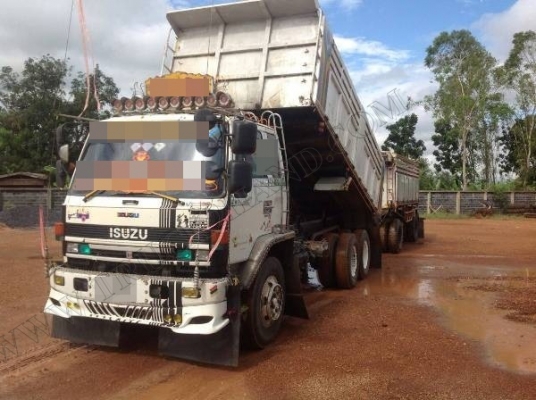 รถบรรทุก ISUZU ROCKY ดั้มพ์แม่-ลูก เครื่องเดวู 260 แรง เกียริ์อีตั้น 8 เกียริ์ รถบรรทุก ISUZU ROCKY ดั้มพ์แม่-ลูก เครื่องเดวู 260 แรง เกียริ์อีตั้น 8 เกียริ์