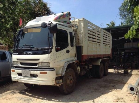 รถบรรทุกดั๊มพ่วงแม่ลูก ISUZU 270 แรงม้า รถจดทะเบียนปี 2546