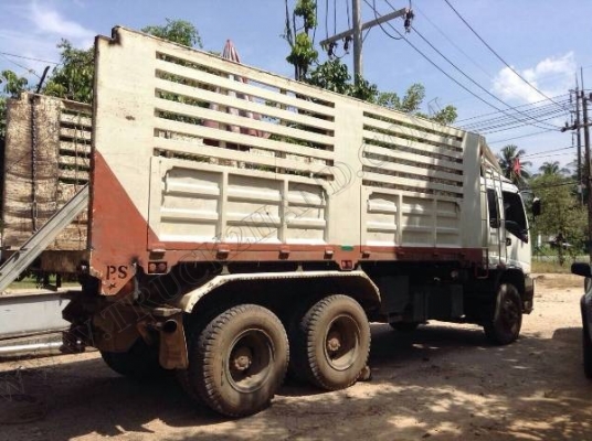 รถบรรทุกดั๊มพ่วงแม่ลูก ISUZU 270 แรงม้า รถจดทะเบียนปี 2546