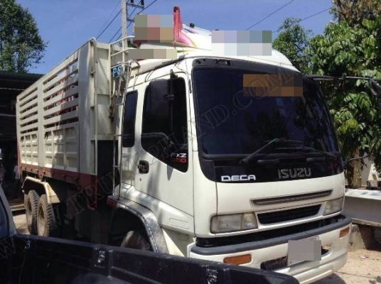 รถบรรทุกดั๊มพ่วงแม่ลูก ISUZU 270 แรงม้า รถจดทะเบียนปี 2546