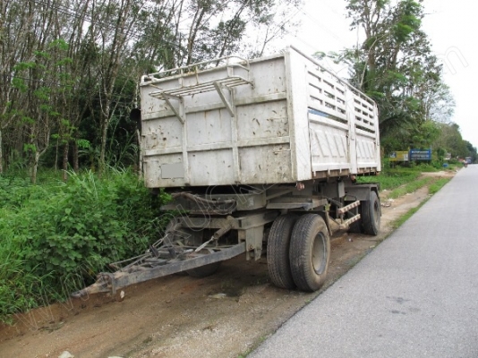 รถบรรทุกดั๊มพ่วงแม่ลูก ISUZU 270 แรงม้า รถจดทะเบียนปี 2546