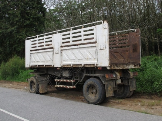 รถบรรทุกดั๊มพ่วงแม่ลูก ISUZU 270 แรงม้า รถจดทะเบียนปี 2546