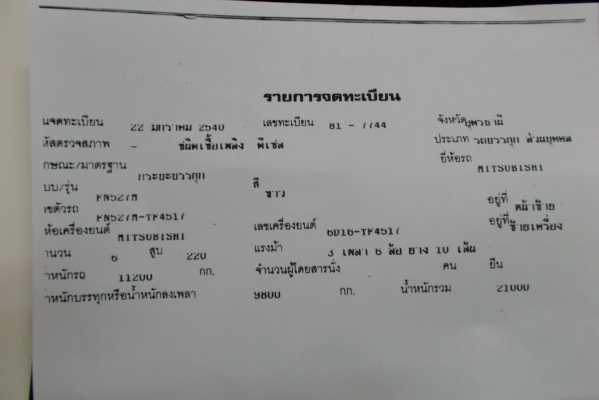 ขายด่วนรถสิบล้อFN527TFชีL4517ดรั้มท้องเรือเครือง220แรงม้า ขายด่วนรถสิบล้อFN527TFชีL4517ดรั้มท้องเรือเครือง220แรงม้า