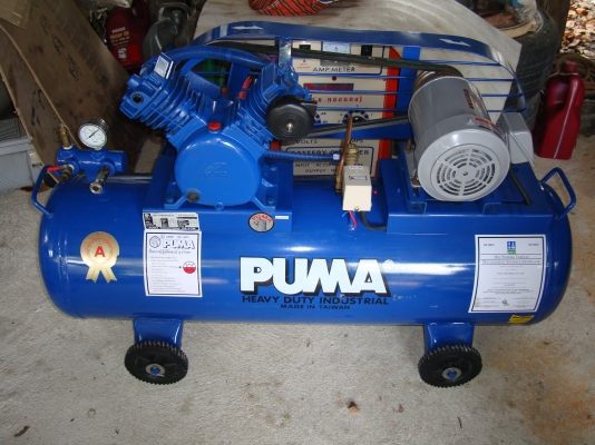 ขายปั๊มลม PUMA 148 ลิตร สภาพ 99\%