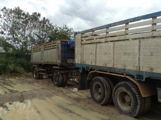 รถพ่วงดั้มติดก๊าซNGVรถวิ่งงานตลอดMITSUBISHI527Sแท้ๆ