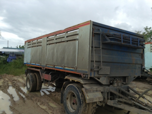 ขายสิบล้อดั้มแม่ลูกติดก๊าซNGVรถสวยพร้อมใช้MITSUBISHI527Sเครื่องฮุนได320แรง