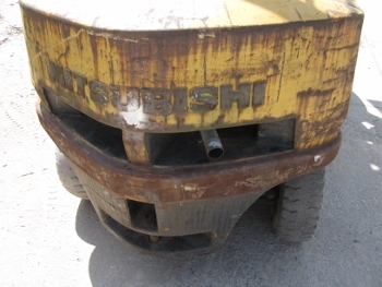 ขาย- รถยก โฟร์คลิฟท์ MITSUBISHI: FD25 ขนาด 2.5 ตัน เครื่องดีเซล เสาสูง 4  เมตร งาดั๊มได้