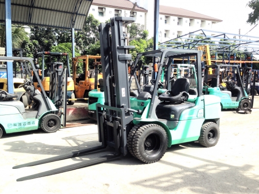 ***ขายรถยกเก่านอกแท้100\%*** MITSUBISHI GRAND FD35 เสาสูง6เมตร