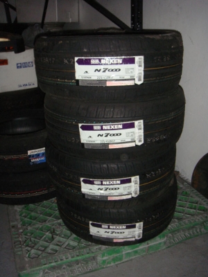 ขายยางยางใหม่ nexen n7000 225/45/r17 ปี12 มี4เส้น เส้นละ3100บาท กทมส่งฟรี