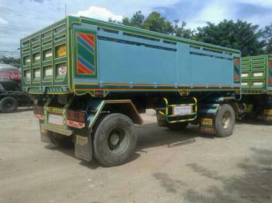 ขายสิบล้อดั๊มพ์แม่ลูก Isuzu นางฟ้า เครื่อง 240 แรง R เกียร์เดิม  ลูก2 คาน ดั๊มพ์ข้างเรียบหน้าพระลาน