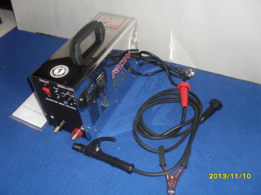 เครื่องเชื่อม INVERTER WELDING MACHINE 200 A 220 VOLT เชื่อมต่อเนื่องได้ดี ไฟเดินนิ่มมาก น้ำหนักเบา ยี่ห้อ IRON ทนทานรับประกัน 1 ปี