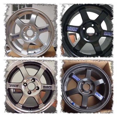 ขายแม็กใหม่100\% TE37 ขอบ15 กว้าง 7 4รู100 ราคา 9,900 บาท ของแถมเพียบ