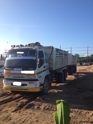 ขายดาวน์ Isuzu Deca 270  ปี 47ยูโร 2 ดั้มสามมิตร พ่วงแม่ลูก 3คานแท้