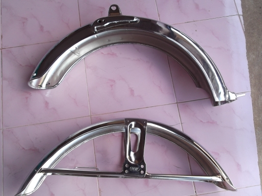 ขายบังโคลนใหม่ CG JX 110 125 ชุบโครเมียมหน้า/หลัง ราคาพร้อมส่งทุกจังหวัด