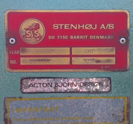 Sell> แท่นอัดไฮดรอลิคมือสอง ขนาด 100T ตัน ประเทศเดนมาร์ก ไม่เคยใช้งานเก่าเก็บครับ