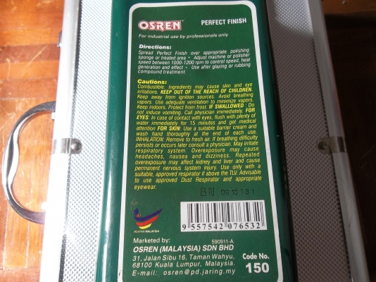 น้ำยาขัดสีและครีมเคลือบสีรถยนต์