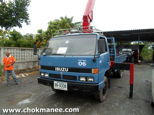 ซื้อขายแล้วครับ รถบรรทุกติดเครน 3.7 ตัน 4 ท่อน