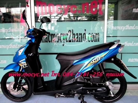 NEX สี นํ้าเงิน  ระบบหัวฉีดประหยัดน้ำมัน ล้อแมกซ์ทนแกร่ง ไมล์ 7พันโล  โปรโมชั่น โอนให้ฟรีๆ แถมหมวกกันน๊อก ราคา19500