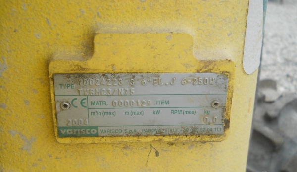 เครื่องสูบน้ำ ยี่ห้อ Varisco JE6-250S ปี2004 ขนาด 5"1/2 ของมือสองนำเข้าจากยุโรป สภาพใช้งานได้ดี สนใจติดต่อ 081-9861114 (เอก)