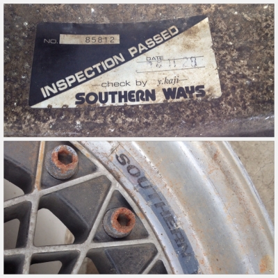 ขายล้อ 3 ชิ้นแท้ Southern Ways ขอบ 15 4/114.3 ลายรังผึ้ง สวยคลาสสิค