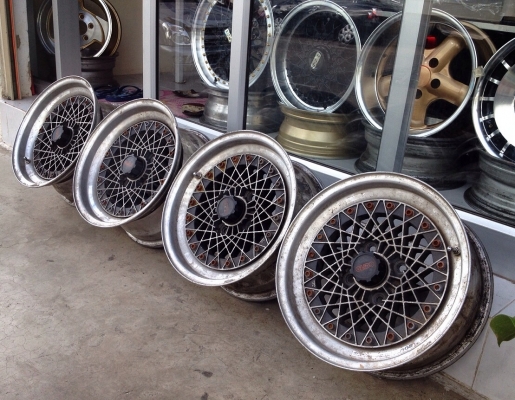 ขายล้อ 3 ชิ้นแท้ Southern Ways ขอบ 15 4/114.3 ลายรังผึ้ง สวยคลาสสิค