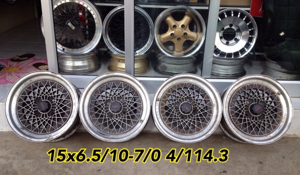 ขายล้อ 3 ชิ้นแท้ Southern Ways ขอบ 15 4/114.3 ลายรังผึ้ง สวยคลาสสิค