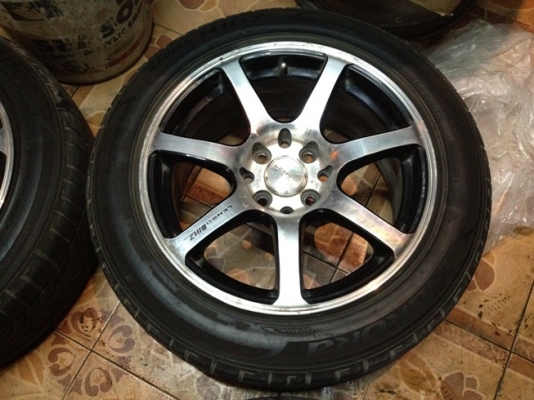 ขายแม็กซ์มือ2 Lenso Blit ขอบ15 4รู100/114 + ยาง 7,500 บาท ราคาถูก