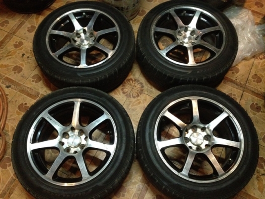 ขายแม็กซ์มือ2 Lenso Blit ขอบ15 4รู100/114 + ยาง 7,500 บาท ราคาถูก