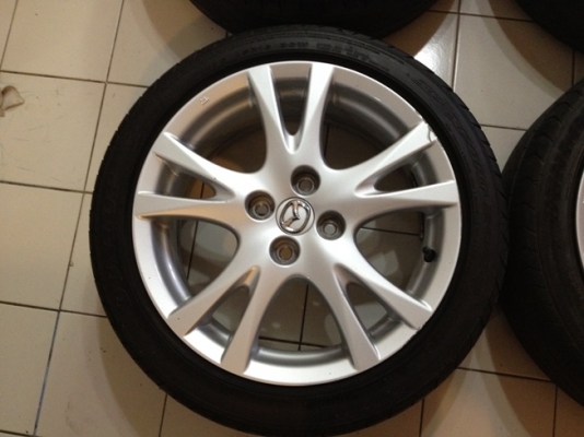 ขายแม็กซ์เดิมมือ2 ขอบ16 ตัว Top Mazda 2 4/100+ยางปี10 7,500 บาท ราคาถูก
