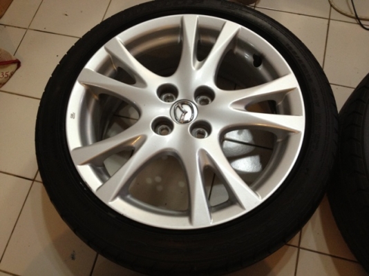 ขายแม็กซ์เดิมมือ2 ขอบ16 ตัว Top Mazda 2 4/100+ยางปี10 7,500 บาท ราคาถูก