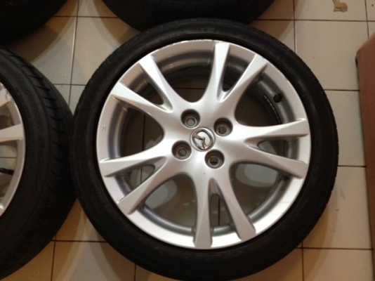 ขายแม็กซ์เดิมมือ2 ขอบ16 ตัว Top Mazda 2 4/100+ยางปี10 7,500 บาท ราคาถูก