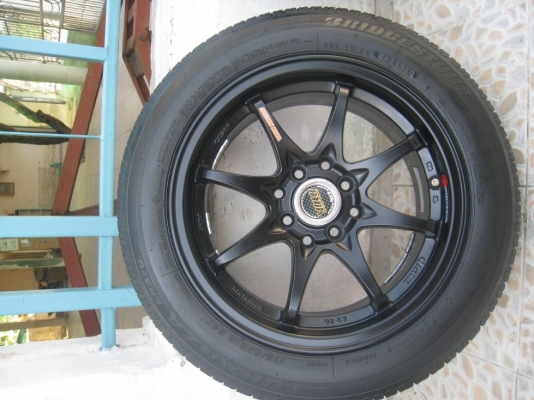 ขายล้อแม็ก ce28n 15"x6.5"  4/100,114 et40 +ยางปี10 (081-3747940)