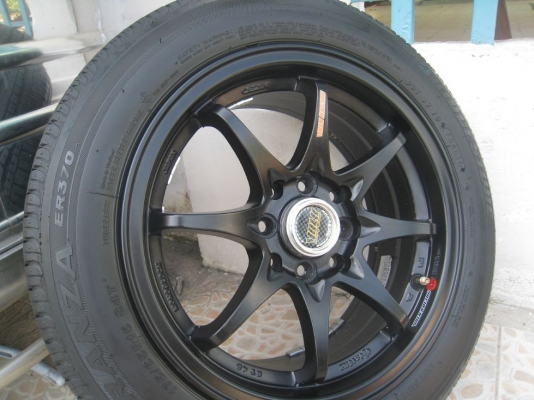 ขายล้อแม็ก ce28n 15"x6.5"  4/100,114 et40 +ยางปี10 (081-3747940)