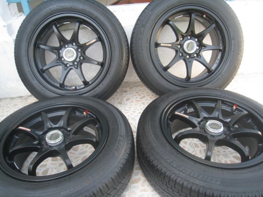 ขายล้อแม็ก ce28n 15"x6.5"  4/100,114 et40 +ยางปี10 (081-3747940)