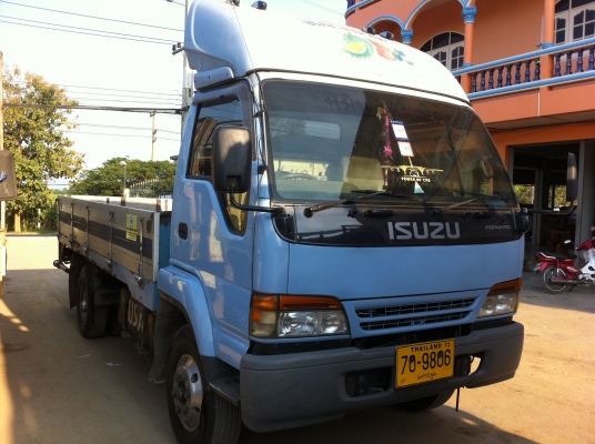 ขายรถบรรทุก 6 ล้อ ISUZU NPR เครื่อง 4HE1 TURBO กระบะอลูมิเนียม ยางเรเดียลสภาพ 90\% กว้าง 2.15 เมตร ยาว 4.40 เมตร