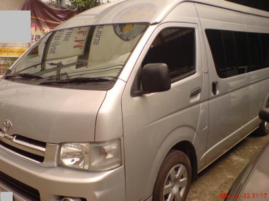 รถตู้TOYOTA COMMUTER 2500D4Dเบาะหนัง3แถว VIPไฟแนนซ์จัดเต็ม ฟรีดาวน์