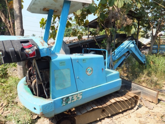 KOBELCO H35 เก่านอกซื้อมาใช้งานก่อสร้างงานเดียวขุดหลุมวางท่อ